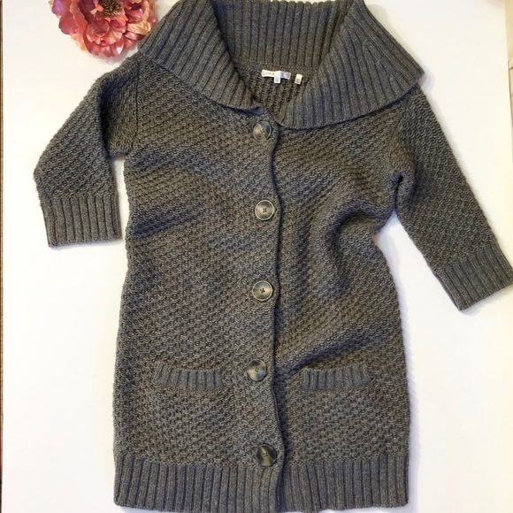 Vince Wool & Cashmere Blend Long Cardigan Sweater - Picture 2 of 8